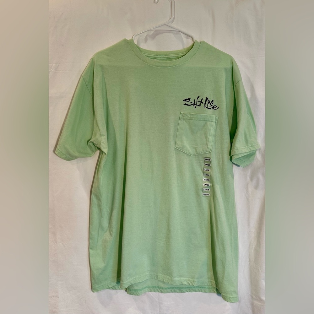 Salt Life Men's Green T-Shirt NWOT